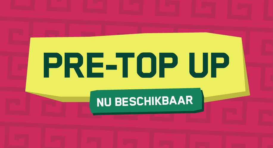 Cashless Top Up Nu beschikbaar! Cashless Top Up Nu beschikbaar!